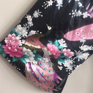 Black and Pink Kimono Robe